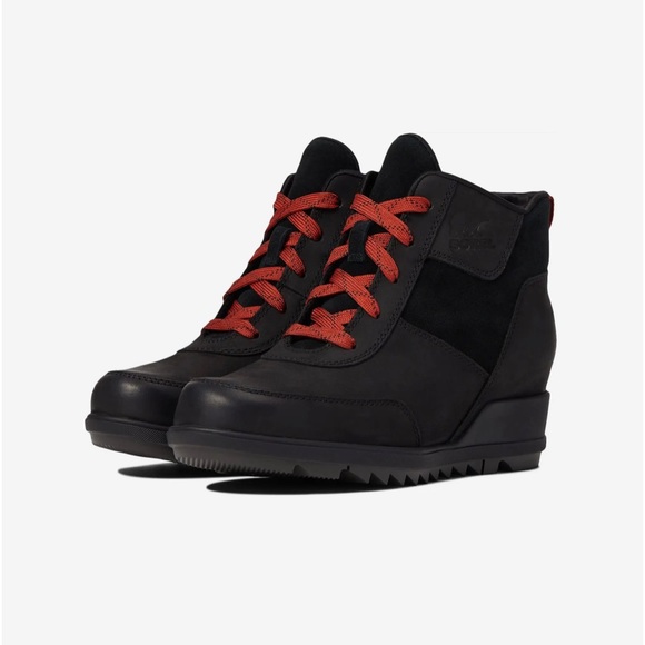 SOREL EVIE SPORT LACE BLACK WATERPROOF BOOTIES SIZE: 7.5 - Picture 8 of 8